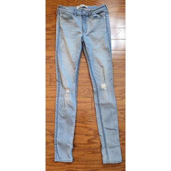Abercrombie & Fitch Jeans Women (4L) 26X31 Super Skinny Low Rise Distressed - Picture 8 of 16